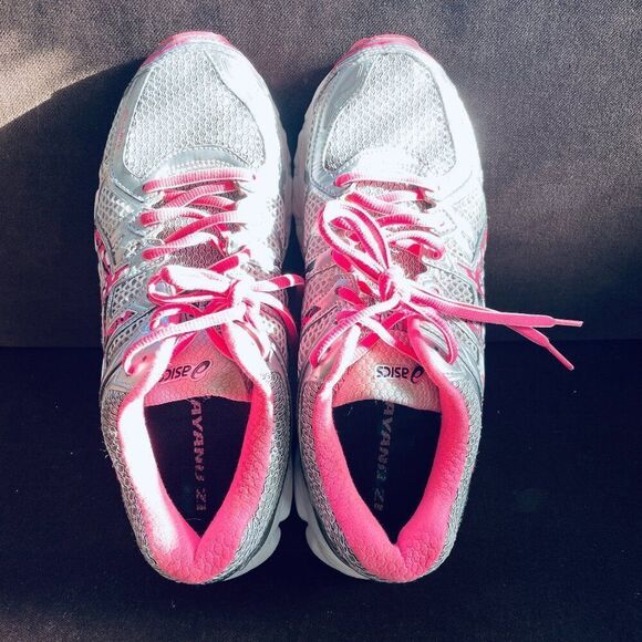 ASICS Gel Kayano 21 US US Silver Grey Pink Black running Shoe T4H7Q Womens 9 US - Picture 9 of 9